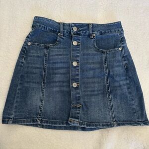 Love Tree Blue Denim Mini Skirt
